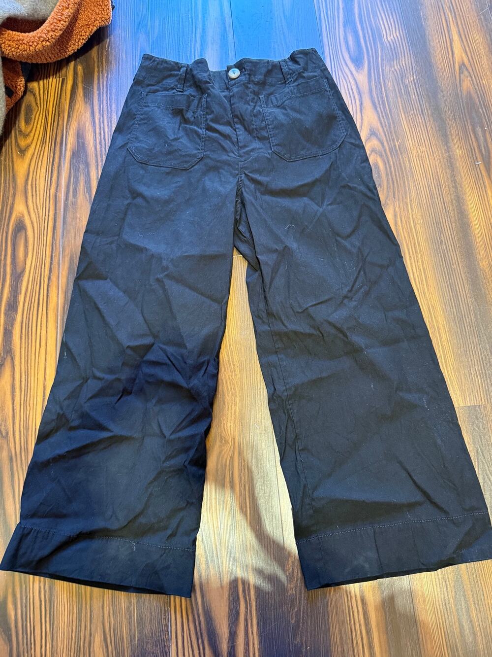 Maeve Colette High-Rise Wide-Leg Cropped Pants Size 31